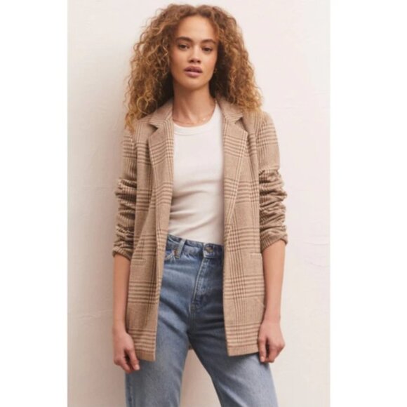 Z Supply Anna Plaid Blazer size Small - Picture 1 of 12